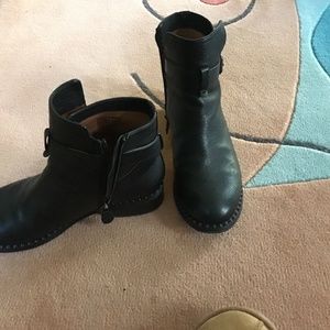 Gentle Souls black leather Moro booties size 6.5